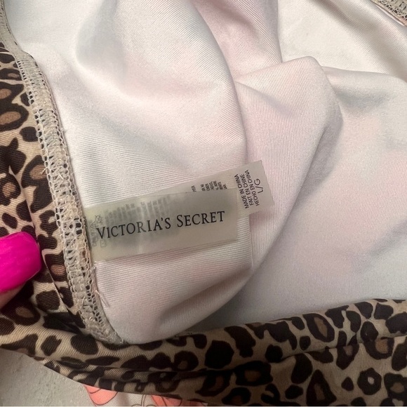 Victoria's Secret Forever Sexy bikini floral leopard animal print large - Picture 4 of 16